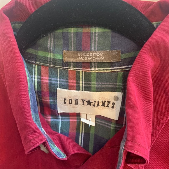 Cody James long sleeve button down shirt L - Picture 5 of 5